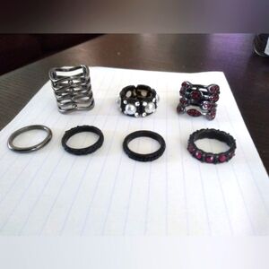 Goth ring bundle (7)